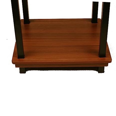 Raytrees Metal Wooden Table- Brown Colour