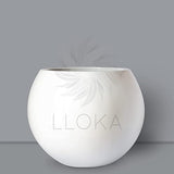 LLOKA Luxurious Fiberglass Floor Planters (Marga_Sph_01)