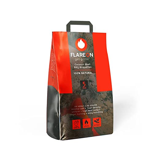 Flareon Coconut Charcoal Shell Barbeque (BBQ) Grill Briquettes