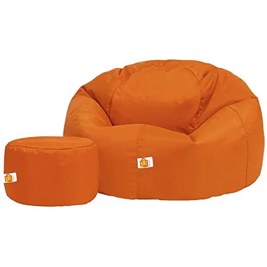 Kushuvi Bean Bag Chair & Footrest Filled with Beans