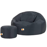 Kushuvi Bean Bag Chair & Footrest (With Beans)