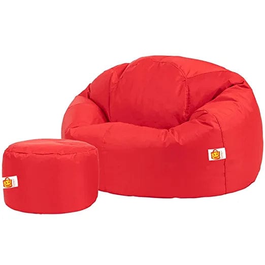 Kushuvi Bean Bag Chair & Footrest Filled with Beans