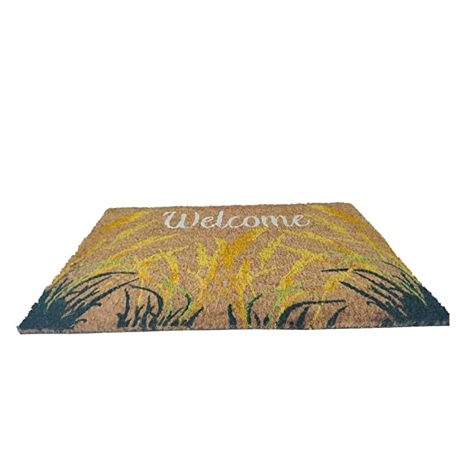 Mats Avenue Welcome Nature Theme Multi-Color Coir Doormat (40x60cm)