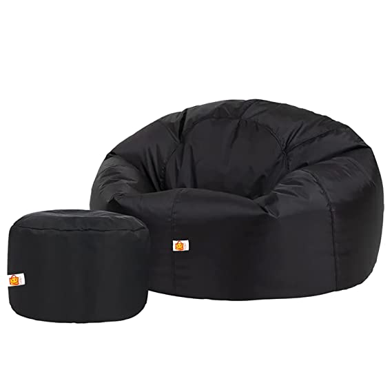 Kushuvi Bean Bag Chair & Footrest (With Beans)