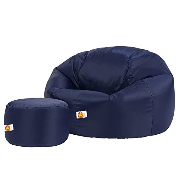 Kushuvi Bean Bag Chair & Footrest (With Beans)