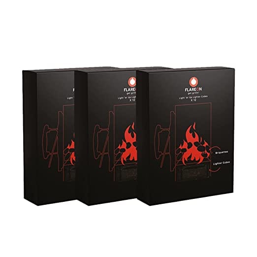 Flareon Lighter'up Lighter Cubes For Barbeque (BBQ)- Pack of 3