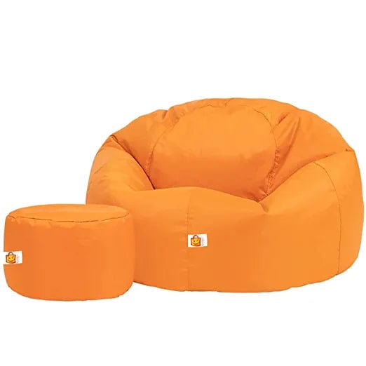 Kushuvi Bean Bag Chair & Footrest Filled with Beans