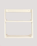 Lycka Birch Wood Wall Mounted 2 Tier Ladder Shelf