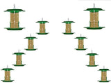 Amijivdaya Bird Feeder With Hut (Small, Green)