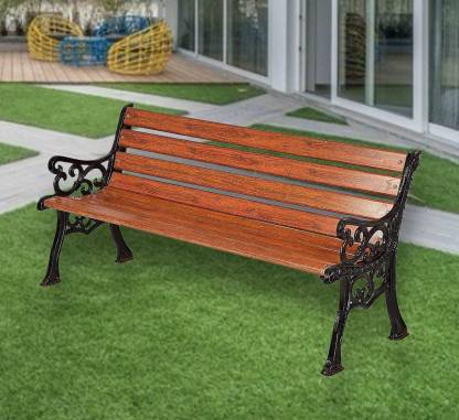 Kaushalendra Cast Iron Garden Bench - Waterproof Nature Fiber (3 Seater)