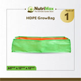 Nutrimax 200 GSM HDPE Grow Bags 60 x 12 x 12 inch Outdoor Plant Bag