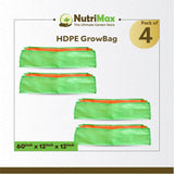 Nutrimax 200 GSM HDPE Grow Bags 60 x 12 x 12 inch Outdoor Plant Bag