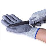 FreshDcart Rubber Coated Safety Hand Gloves (Level 5 Protection, Grey Colour)