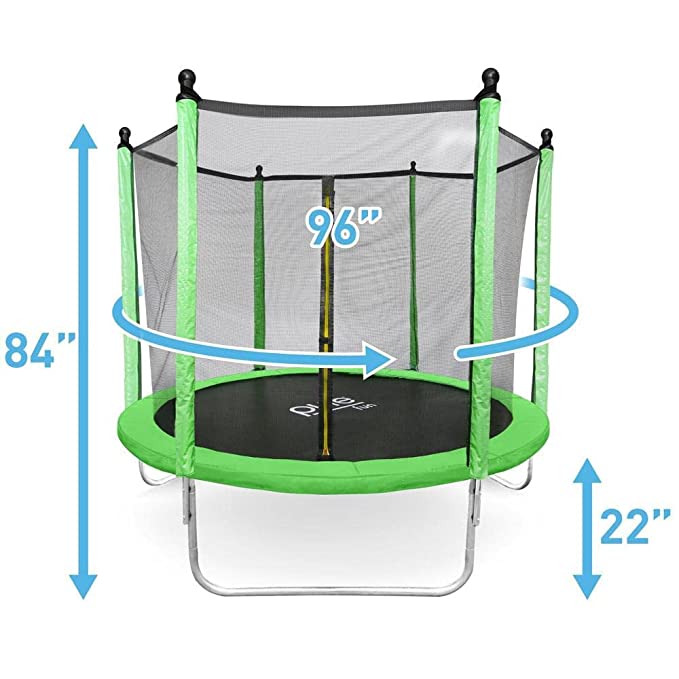 Fitness Guru Toddler Trampoline With Net Safety High Mould Base