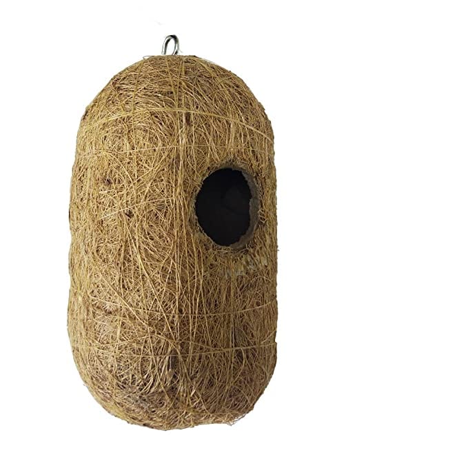 Mats Avenue Hanging Bird Nest with Metal Hook (Made of Coir)