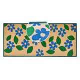 Mats Avenue Jute Printed Anti Slippery Floral Carpet (40x90cm)