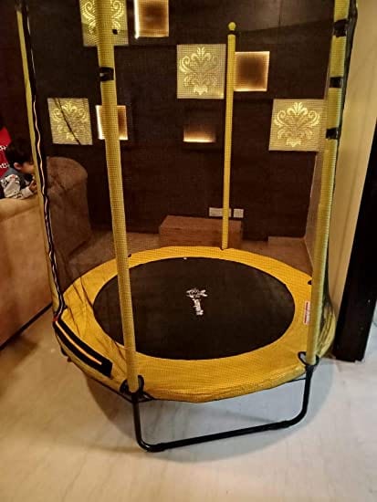 Fitness Guru Trampoline with Enclosure Net & Safety Pad (User Weight Capacity 150kg)