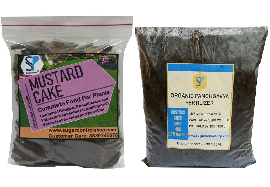 Shiviproducts Mustard Cake (935 gm) And Organic Panchgavya Fertilizer (20 gm)