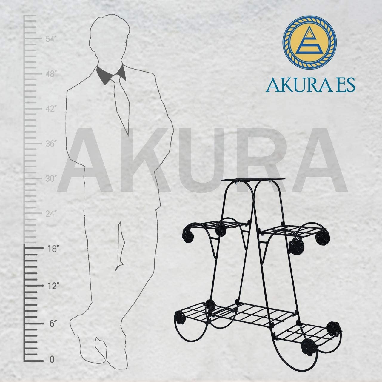 Akura 6 Tier Metal Planter Stand