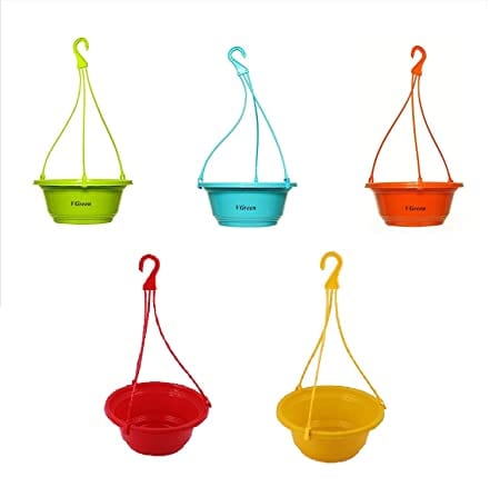 Vgreen Multicolor Flower Hanging Planter (Pack of 5) VG1008