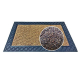 Mats Avenue Rubber Backed Polypropylene Floral Solid Rug (46x76cm), Brown