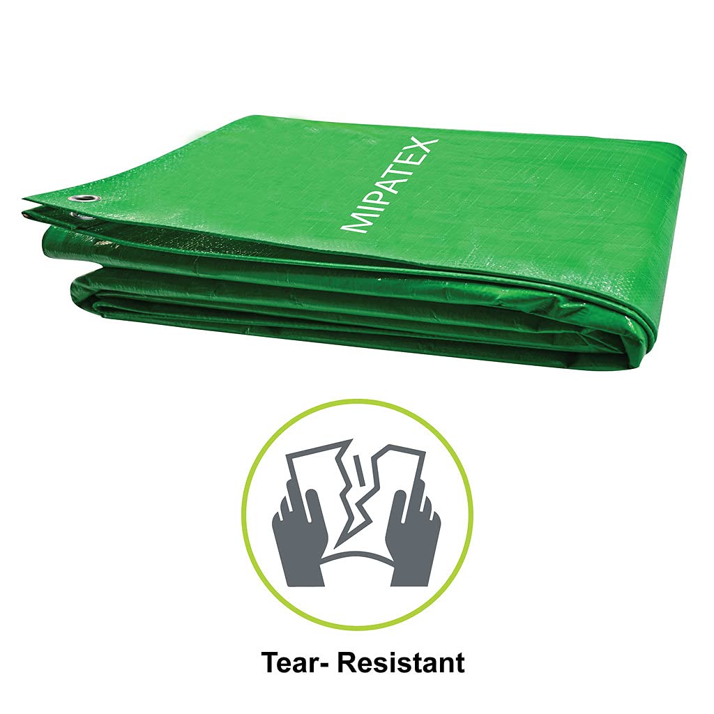 Mipatex Tarapaulin Waterproof Sheet (Green/ White)