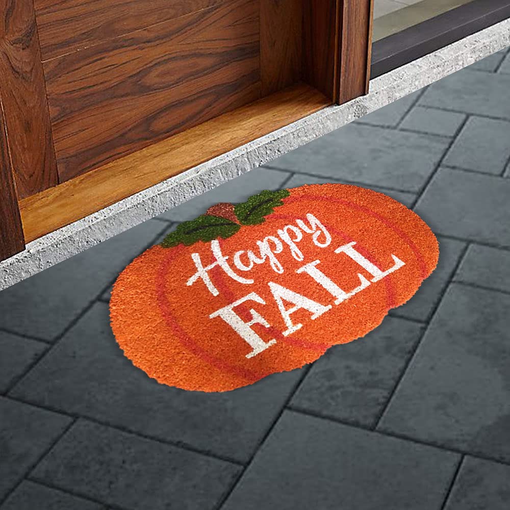 Mats Avenue Happy Fall Modern Coir Mat Shaped (46x77cm)