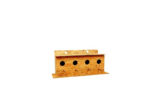 Amijivdaya Wooden Water-Resistant Rectangle Bird House