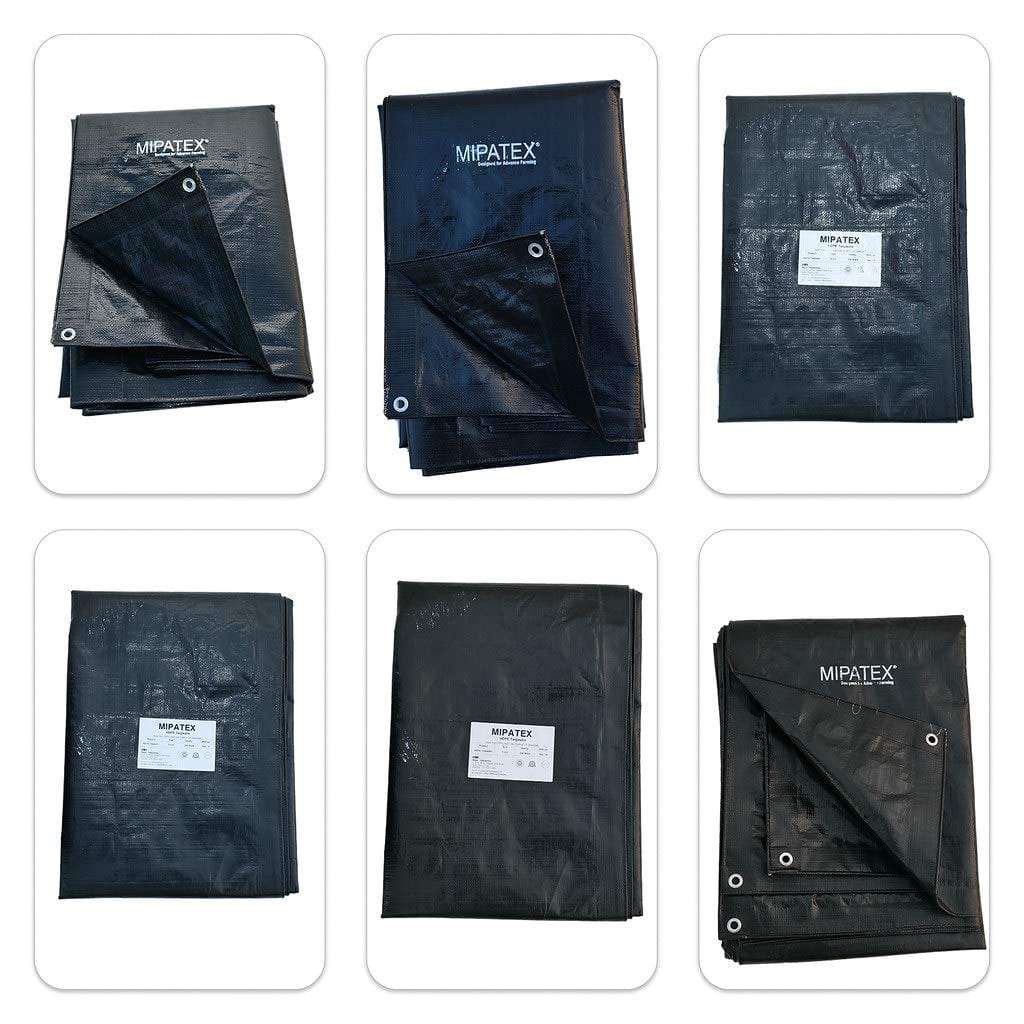 Mipatex Tarpaulin Sheet (150 GSM, Black)