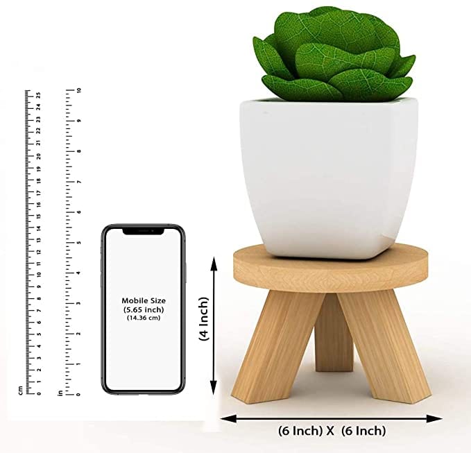 Lycka DIY Wooden Single Planter Stand