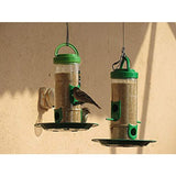 Amijivdaya Hut Bird Feeder With Wall Mount Stand (Jumbo, Blue)