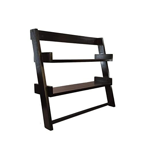 Lycka Birch Wood Wall Mounted Ladder Shelf Display Racks