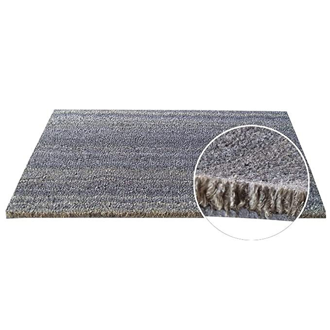 Mats Avenue Royal Stripe Bigger Coir Door Mat (40x70cm), Iconic Grey