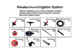 Pinolex Drip Irrigation Gardener's Micro Drip Kit for 20 Pots (DIY Kit)