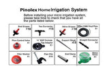 Pinolex Drip Irrigation - Gardener's Micro Drip Kit for 20 Potted Plants + Watering Timer (Combo)