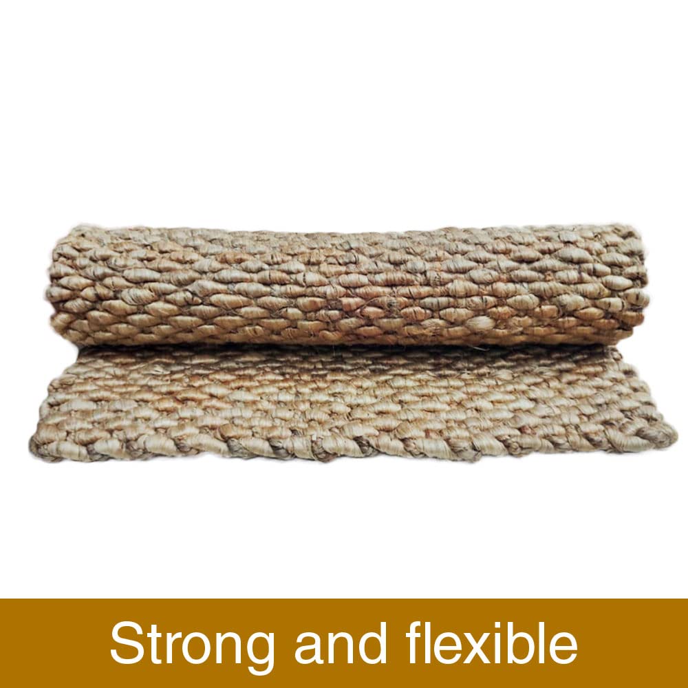 Mats Avenue Hand Made Jute Heritage Pattern Multi Purpose Rug (60x90cm)