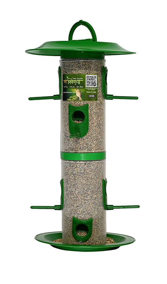 Skybeings Bird Feeder With Hut, Green