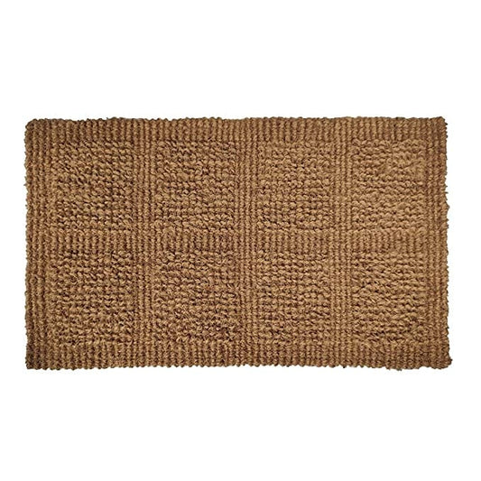 Mats Avenue Hand Made Coir Carpet Brown Color (45x75cm) Heavy Duty