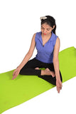 Kushuvi Anti-Skid 6 Feet Long Thick Yoga Mat (Green, 4mm)