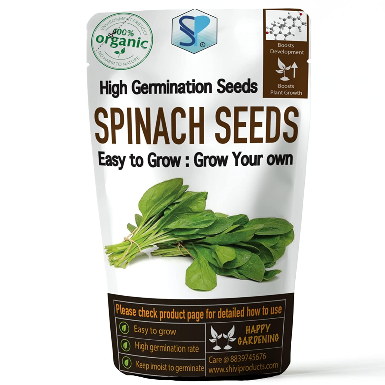 Shiviproducts Spinach (Palak) Seeds