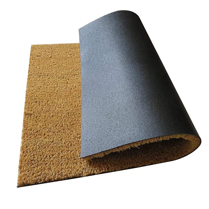 Mats Avenue Solid Coir Large Size Brown Doormat (45x75cm) - Set of 2