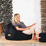 Kushuvi Bean Bag Chair & Footrest Filled with Beans