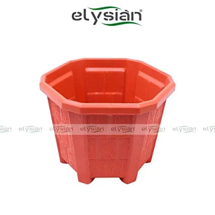 Elysian Hexagonal Plastic Planter with Drainage Hole