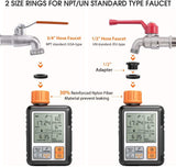 Pinolex Drip Irrigation Watering Timer & Controller (With 3inch Large Screen)