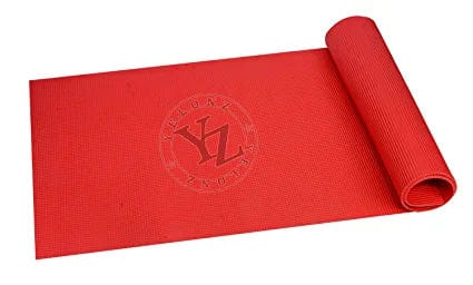 Kushuvi Anti-Skid 6 Feet Long Extra Thick Yoga Mat (YELONZ), Red