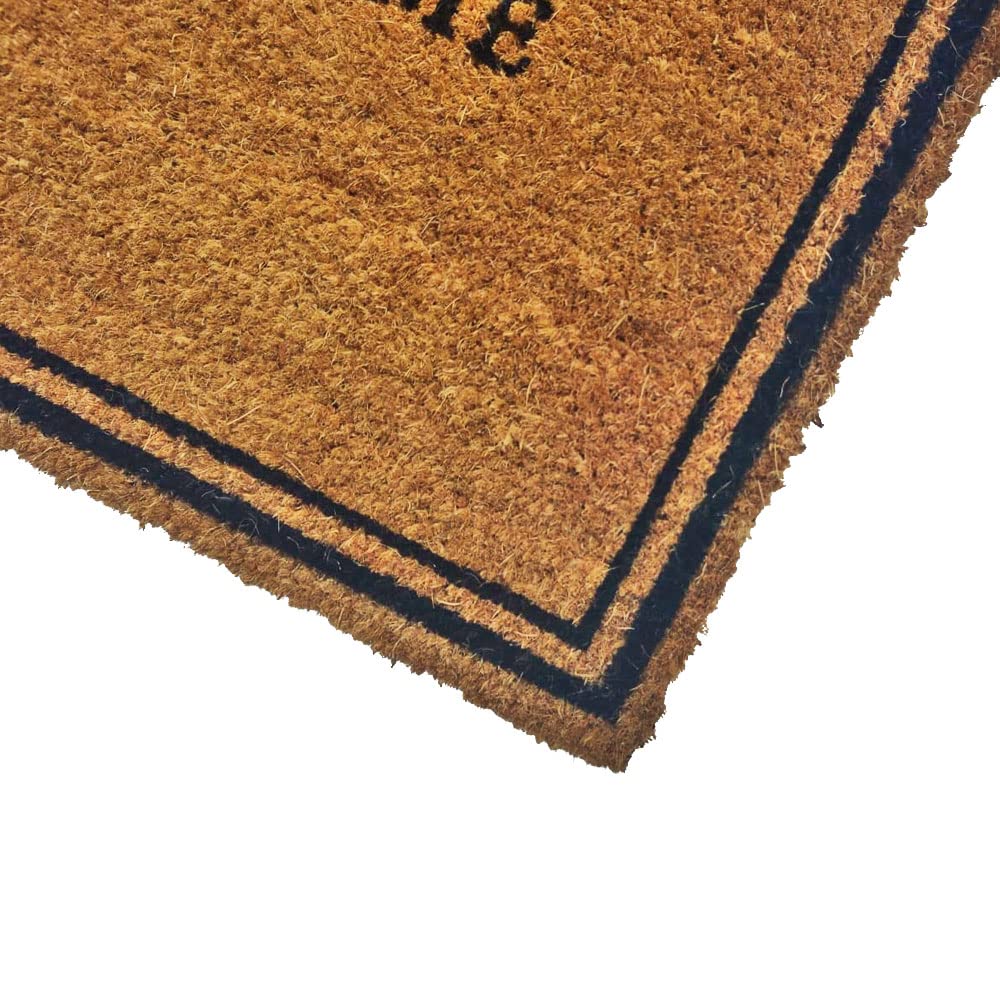 Mats Avenue Welcome Home Theme Coir Big Size Doormat (45x75cm), Brown