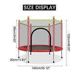 Fitness Guru 55 inch Outdoor Mini Trampoline with Net