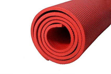 Kushuvi Anti-Skid 6 Feet Long Extra Thick Yoga Mat (Red)