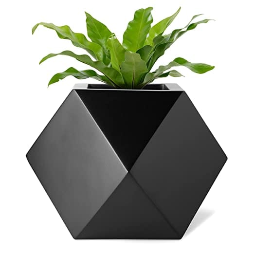 LLOKA Luxurious Fiberglass Table Top Planters Prana_GeoE_01 (7 inches)