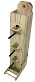 Amijivdaya Wooden Wall Mount Bird Food Feeder